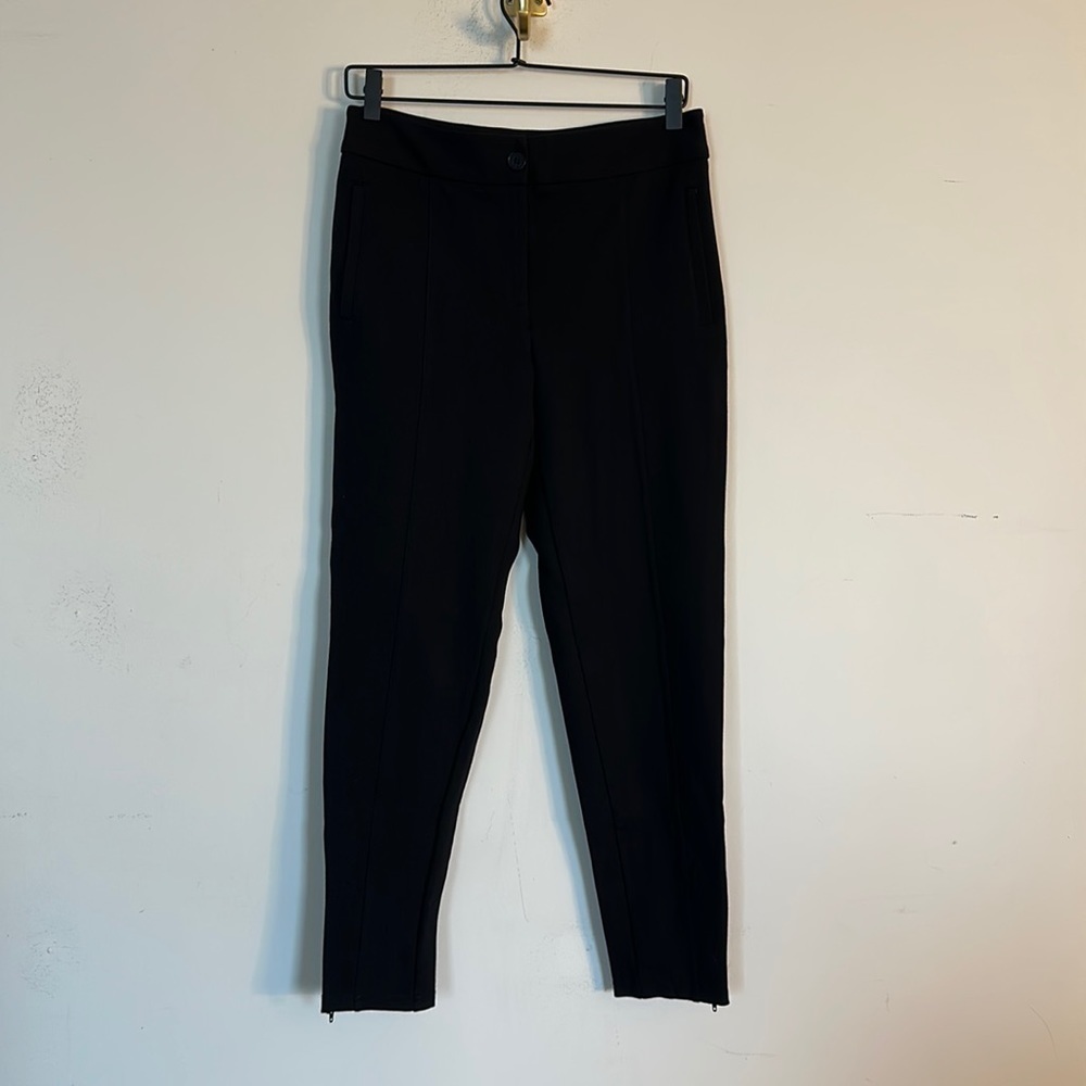 Betabrand black skinny dress yoga pants size Medium Long